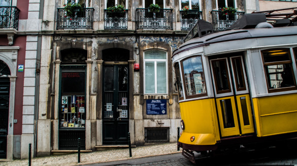 Tramwaje w Lizbonie Lisbonie Lizbona Tramwaje Fotografie Zdjęcia Przewodnik Informacje Praktyczne Trasa