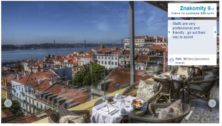 Lizbona Polecane najlepsze hotele pięciogwiazdkowe w Lizbonie noclegi Portugalia Lisbona