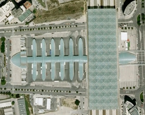 Lizbona z lotu ptaka zdjęcia satelitarne fotografie foto