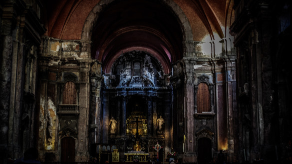 Kościół Dominika Lizbona Dominikanów Lisbona Spalony Kościół w Lizbonie Zdjęcia Fotografie