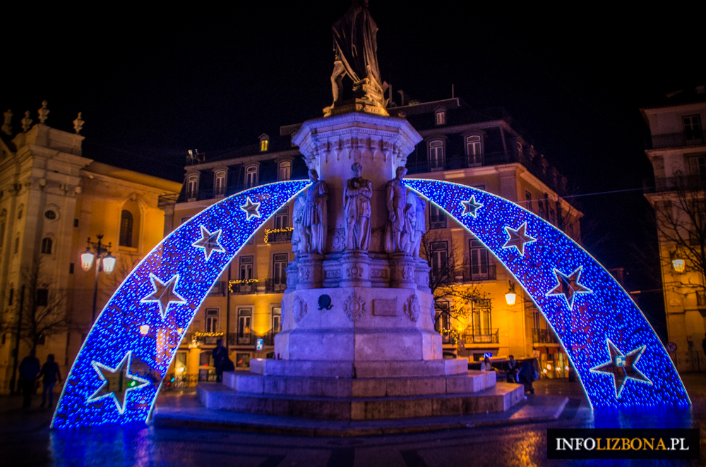 Boże Narodzenie Lizbona Lisbona Portugalia Fotografie Zdjęcie Foto Przewodnik 2015-2016 Sylwester