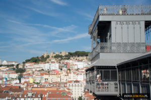 Lizbona Winda Elevador de Santa Justa Wieża Justyny zabytki atrakcje cena przejazd opis przewodnik photos zdjęcia foto Baixa