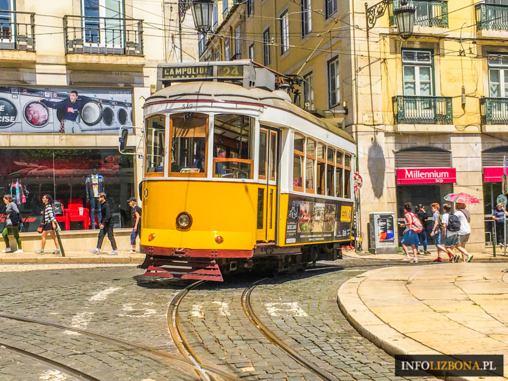 Tramwaj 24 Lizbona Trasa Zwiedzania Przewodnik Opis Bilety Co zobaczyć Informacje Nowy tramwaj Żółty Złynny Lisbona