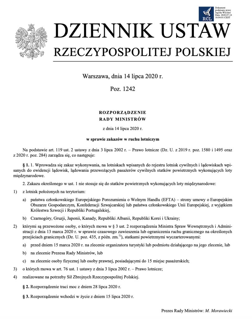 Zakaz lotów Portugalia Polska 14 lipca 2020 Polski Przewodnik po Lizbonie